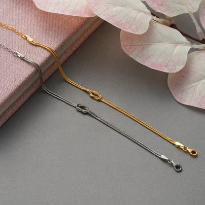 To My Daughter - Always In My Heart - Love Knot Bracelet